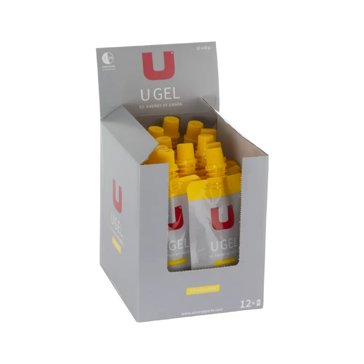 U Gel Skrukork Sitron (12 stk a 30gr karbo)