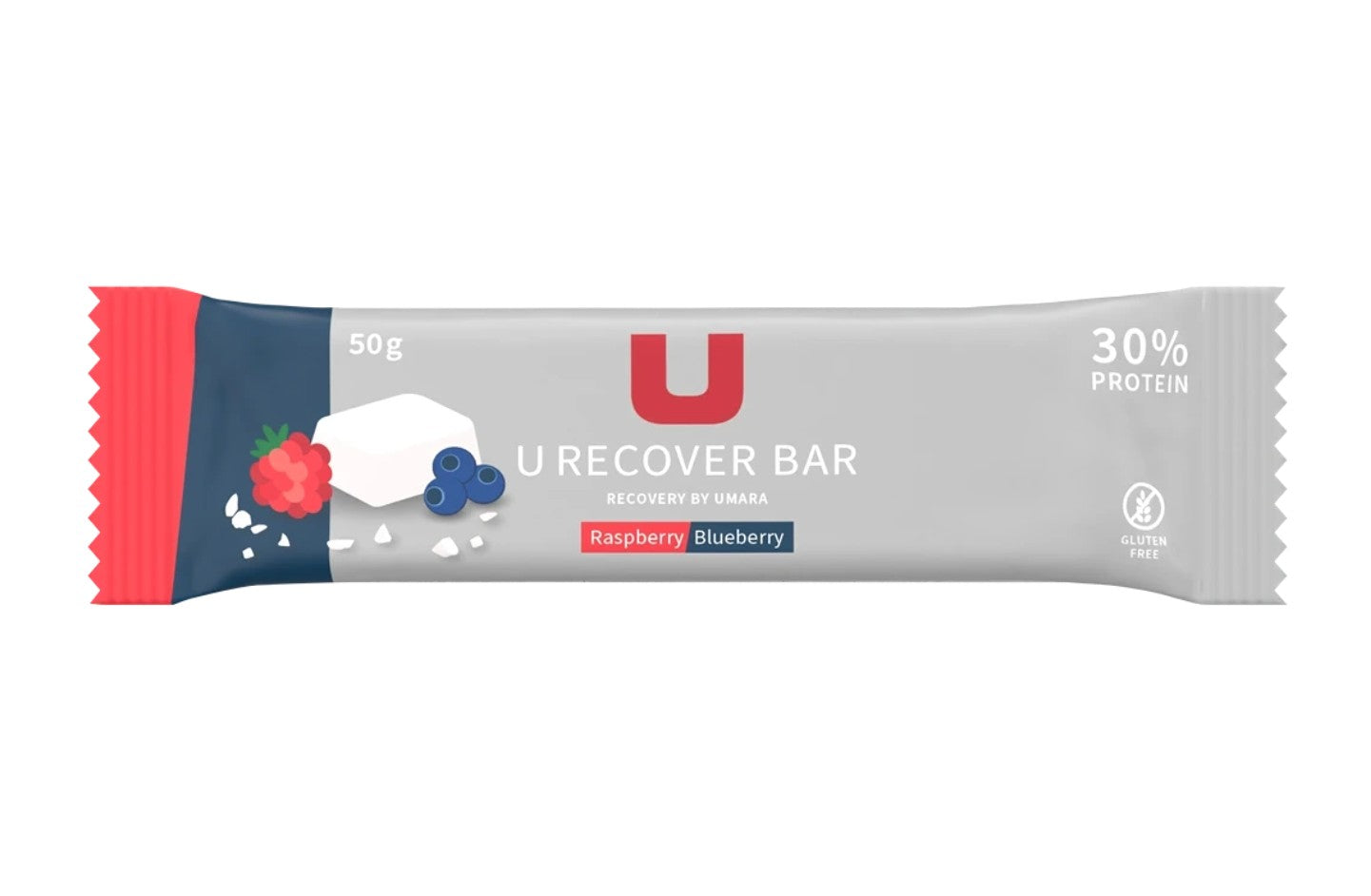 U Recover Proteinbar Bringebær / Blåbær (glutenfri)