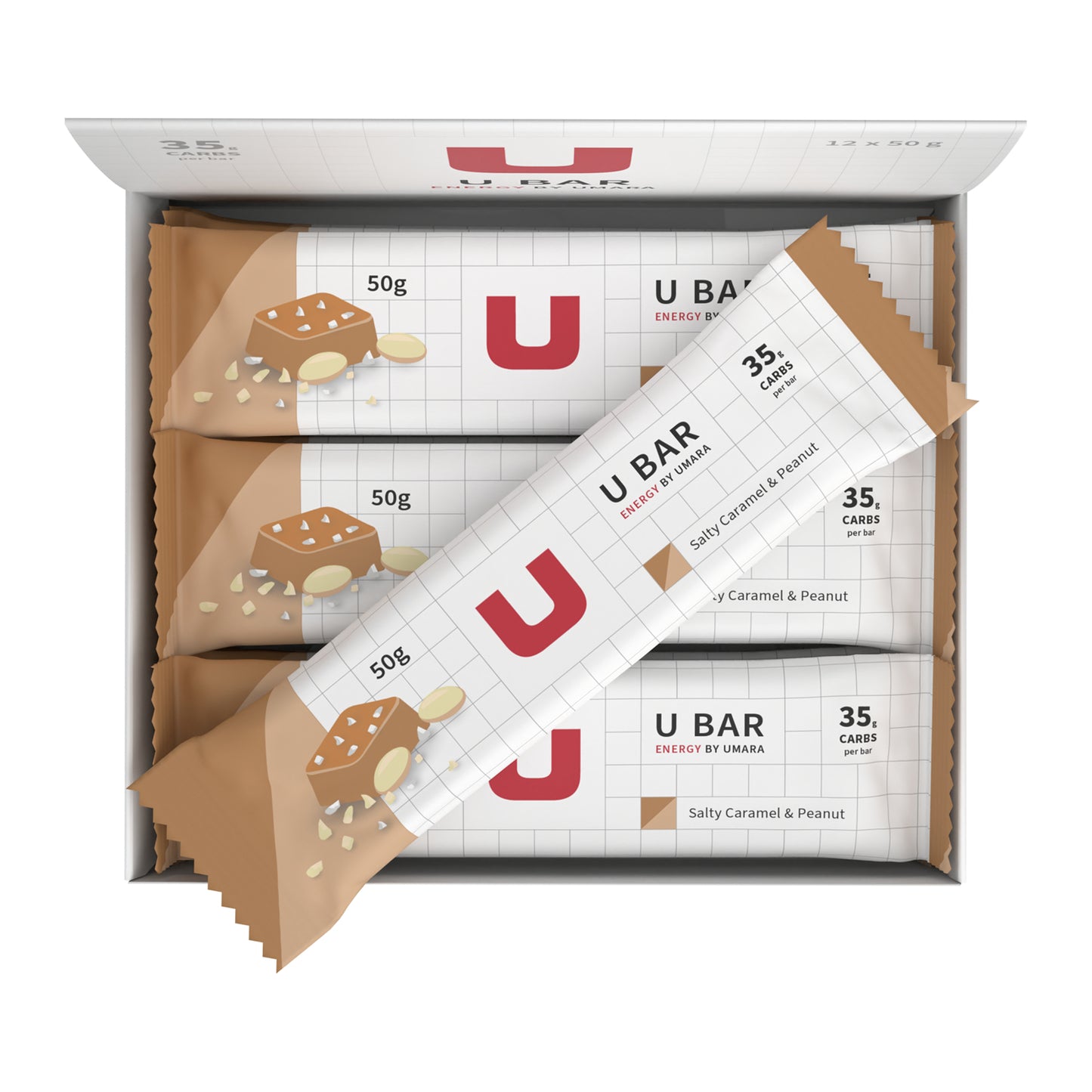 U Bar Salt karamell Peanøtt 12 stk