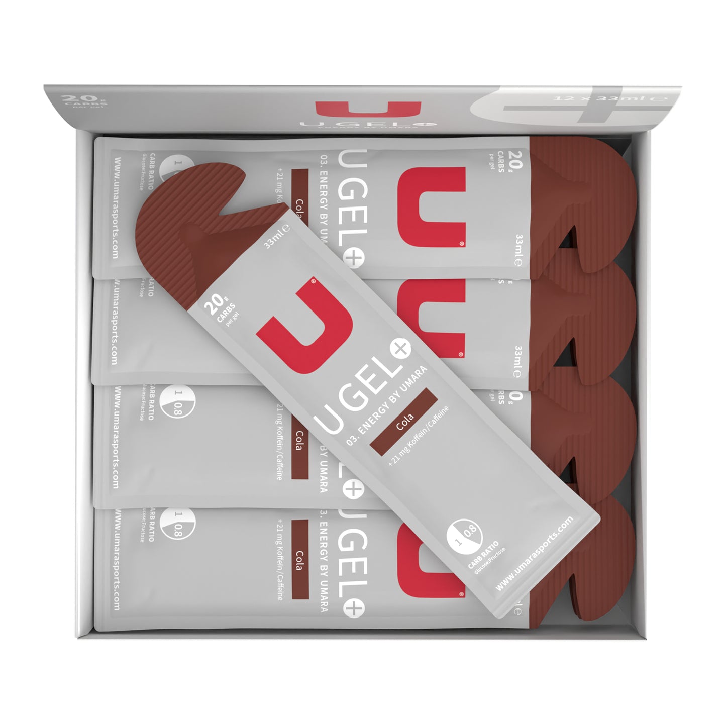 U Gel Cola Koffein (12 stk a 42 g)