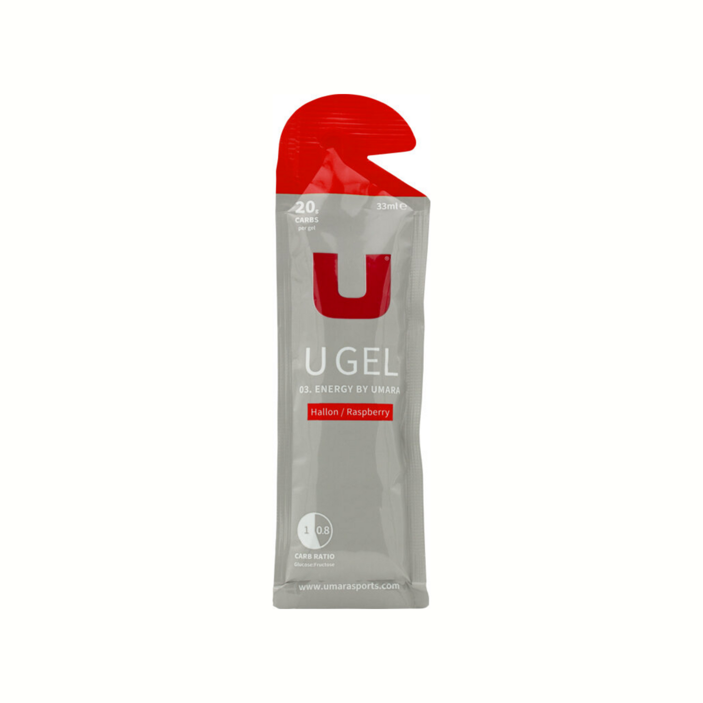 U Gel Bringebær (42 g)