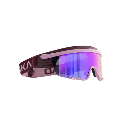 Skibriller til langrenn 4KAAD SNOW EAGLE 2 rosa med rosa speilglass