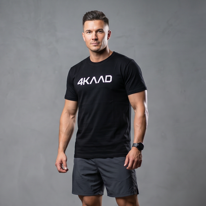 4KAAD t-skjorte, nærbilde av logo