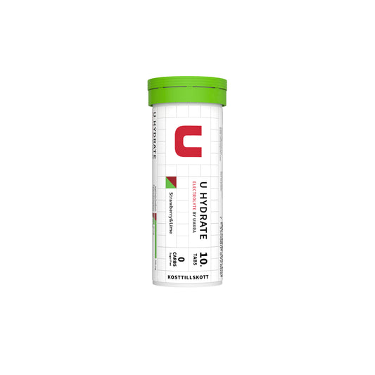 U Hydrate Jordbær/Lime (10 stk tabletter)