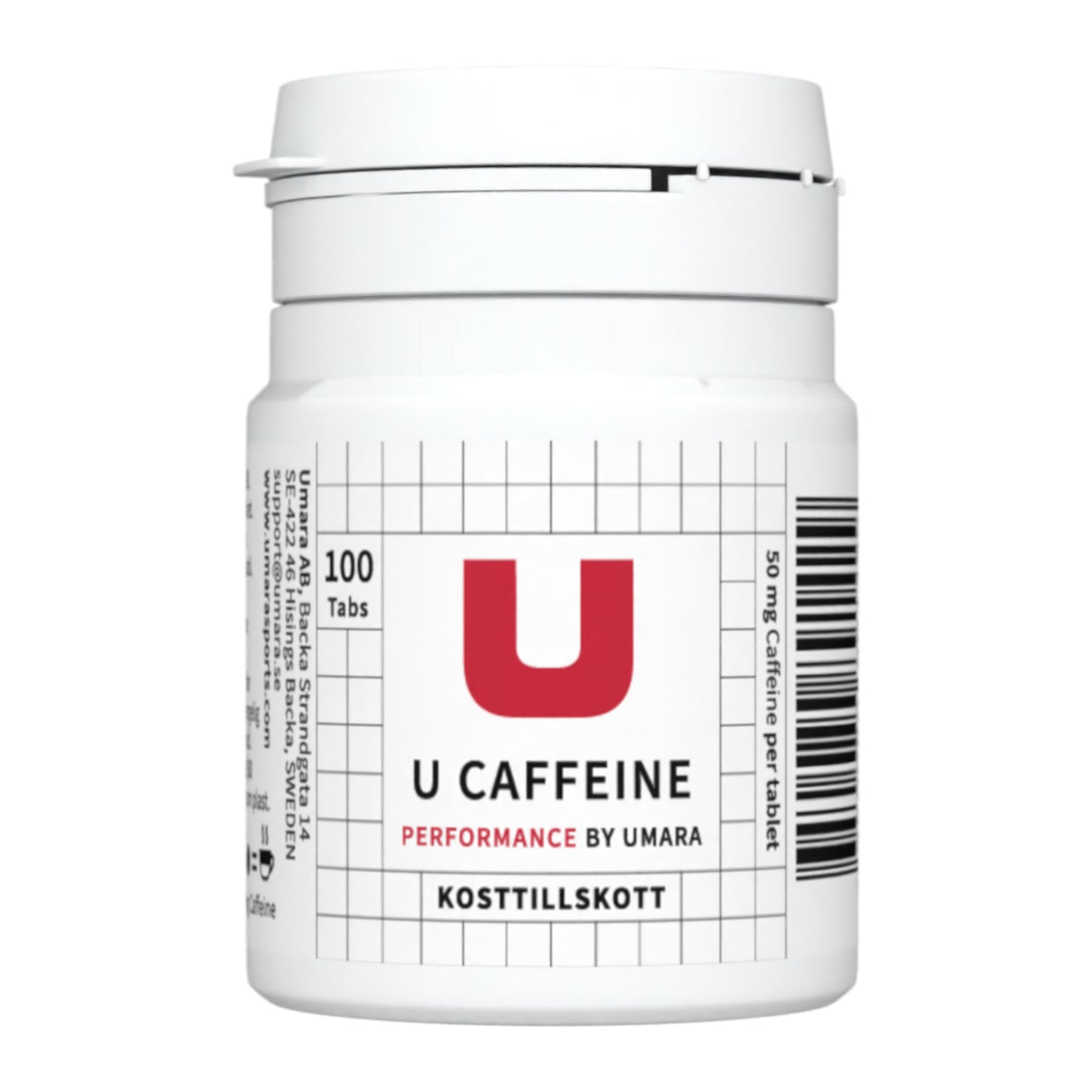 U Koffein (100 stk 50 mg koffein)