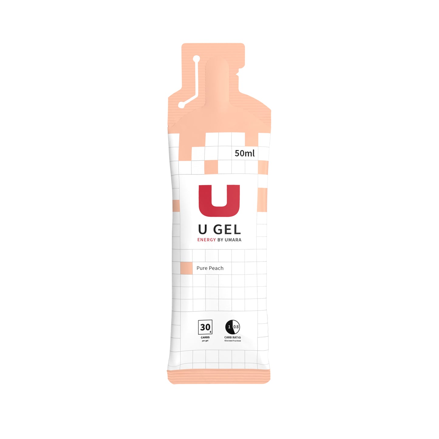 U Gel Fersken (30gr karbo)