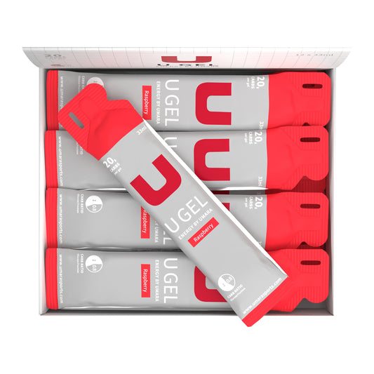 U Gel Bringebær (12 stk a 42 g)