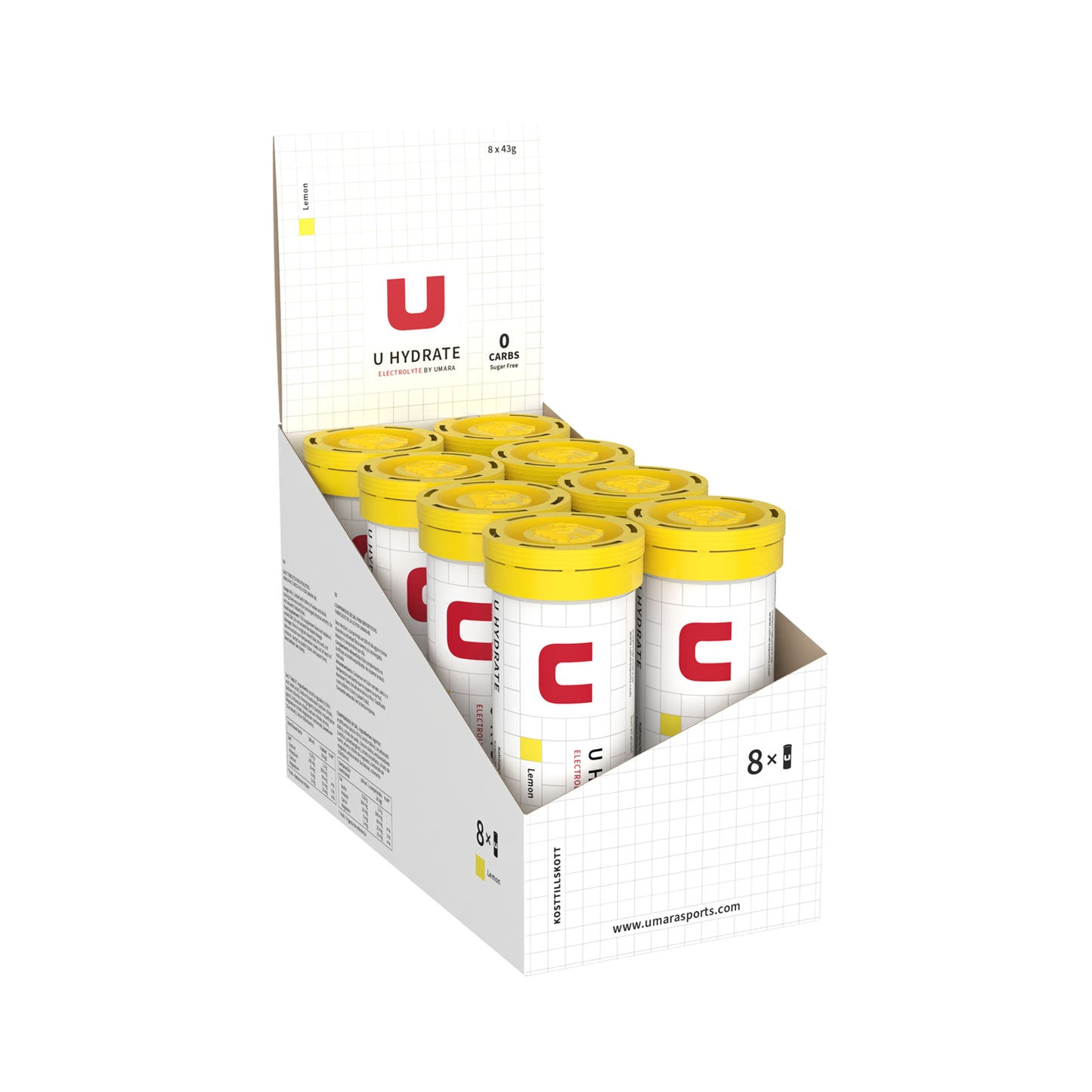 U Hydrate Sitron (8 x 10 stk tabletter)