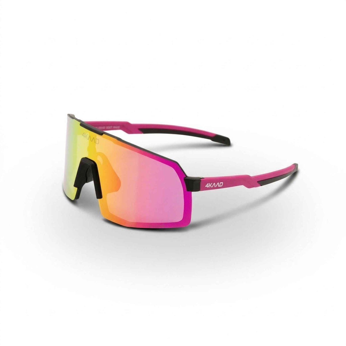 Sportsbriller 4KAAD BEAT RACE rosa og hvit med rosa speilglass
