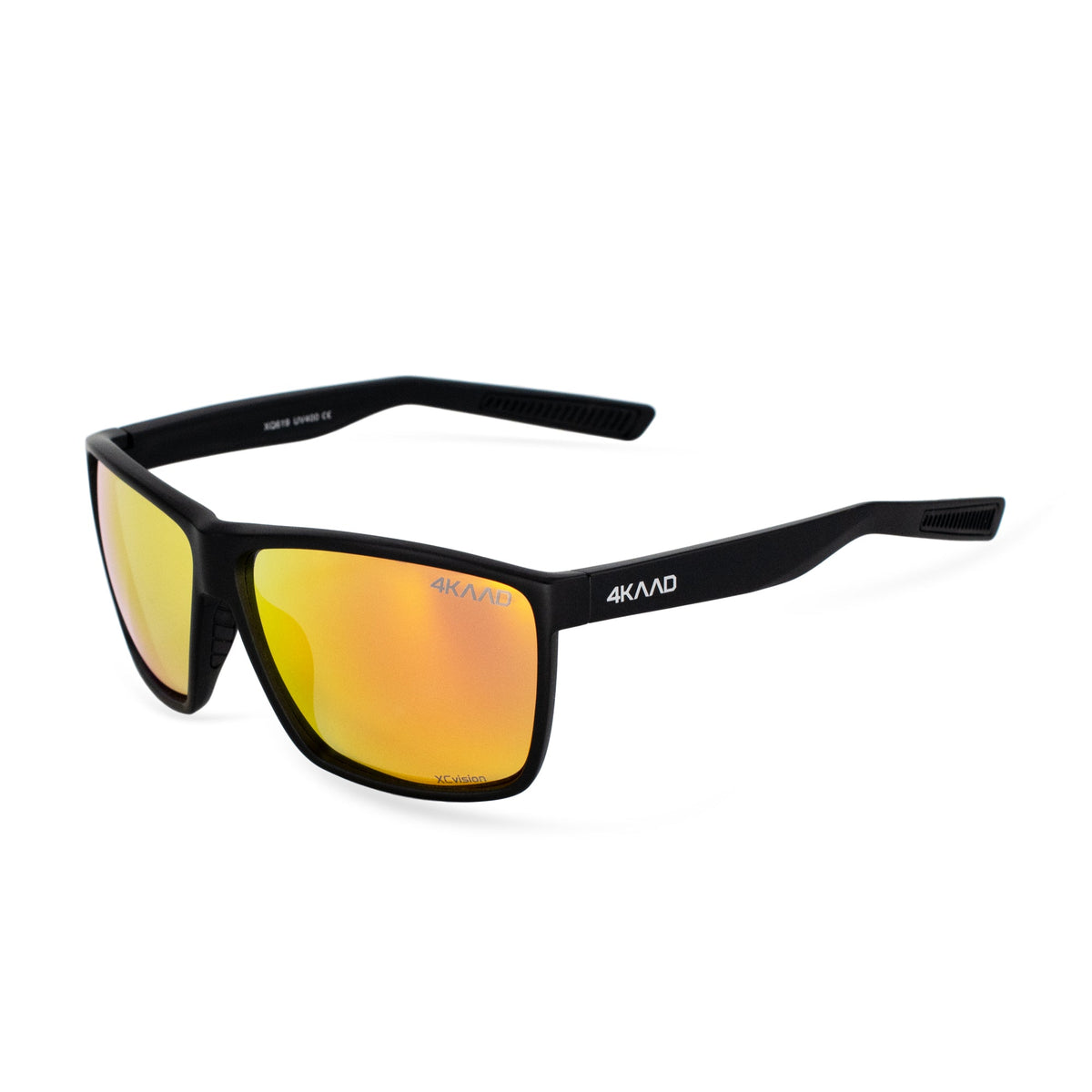 Sportsbriller 4KAAD SUNSET SPORT sort med rødt speilglass